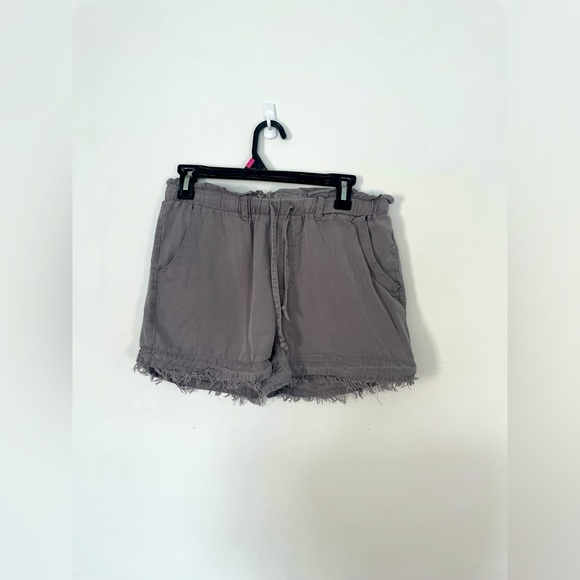 Grey Paperbag Shorts - Picture 1 of 4